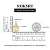NOKMIT Chunky Hoop Earrings for Women, Bold Silver and Gold
