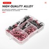 BELOMI Motorcycle Fairing Bolt Kit, 177pcs M5 M6 Motorcycle Windscreen