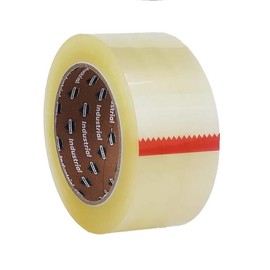 Shield Tape Acrylic Carton Sealing Tape, Industrial, 1.9 Mil, 2" x 110", 36 Rolls Per Case, Clear