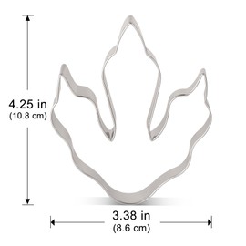 LILIAO Dinosaur Footprint Cookie Cutter, 4.25 inch