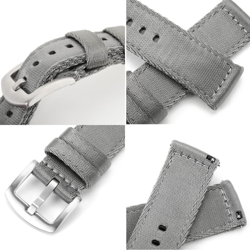 WOUKUP Military Nylon Watch Bands Quick Release Straps 18mm 19mm