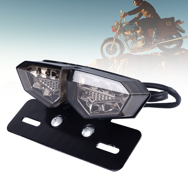 Motorcycle Tail Light Brake Lamp Versatile Retro Style High Brightness