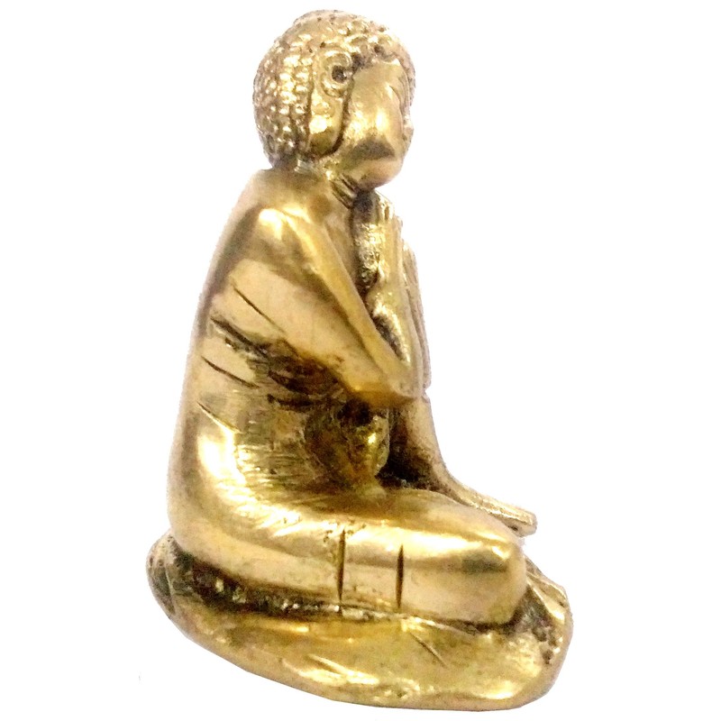 Purpledip Brass Idol Resting Buddha (11947)