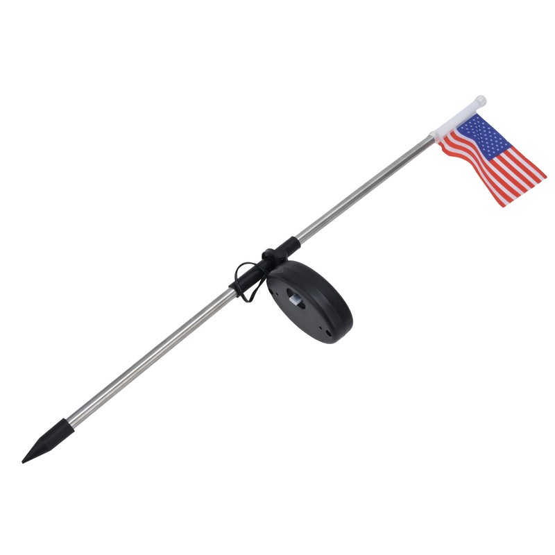 2PCS Solar Powered Garden Light Flag Lawn Stake Lamp for