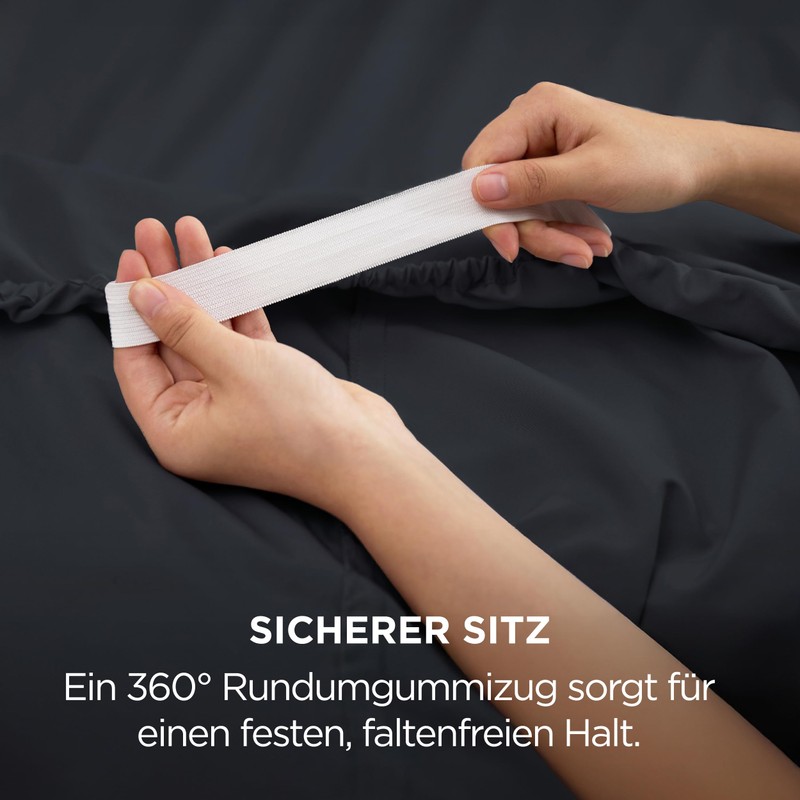BEDSURE Fitted Sheet with Moisture Control 19-4007TCX 140x200+30 DE