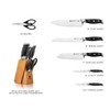 7Pcs Ultra Sharp Kitchen Knife Set, Acacia Wood Block with