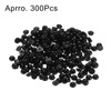 sourcing map 300pcs Flatback Pearls 6mm ABS Plastic Half Round