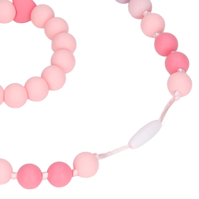 Teething Necklace Bracelet Silicone Flower Shape Design Elegant Exquisite Infant