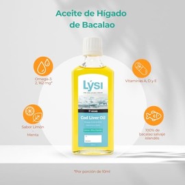 Lysi Omega-3 Paquete Familiar Cpsulas Forte 90 Pzas, Aceite de Higado de Bacalao Junior  Aceite de Higado de Bacalao Adulto Menta-Limn.               