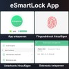 Fingerabdruck Vorhängeschloss Bluetooth Vorhängeschloss eLinkSmart Vorhängeschloss mit Fingerabdruck 1000-Nutzer der