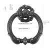 skohom 6 Packs Ring pulls,2.6 inch Antique Drawer pulls,Ring Cabinet