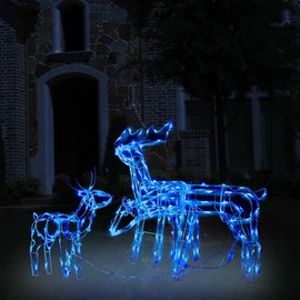 CHARMMA 3 Piece Christmas Light Display Reindeers 229 LEDs