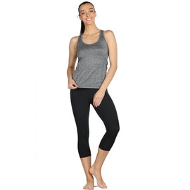 icyzone Women's Sports Top, Yoga Tank Top, Racerback Top, Running, Fitness, Functional Shirt, Pack of 3