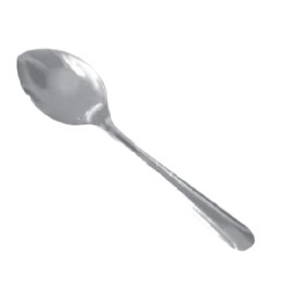 A-to-Z Supply SLDO001 Sugar Spoon, 4.65", Medium-Weight, Simple line-Trimmed Handle, 18/0 Stainless Steel, Bright Finish, Domilion, Pack of 12
