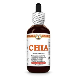 Chia (Salvia Hispanica) Dry Seed Tincture, Made in Hawaii, All Natural, Vegan, Pure Liquid Extract - 2 fl.oz