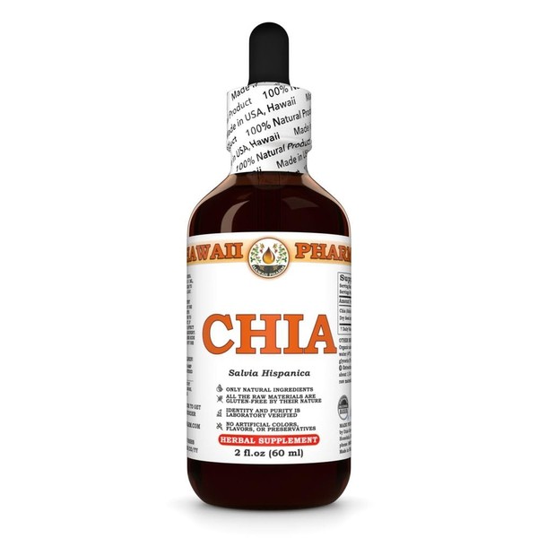 Chia (Salvia Hispanica) Dry Seed Tincture, Made in Hawaii, All