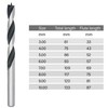 NORTOOLS Brad Point Wood Drill Bit Set 8 PCS HCS