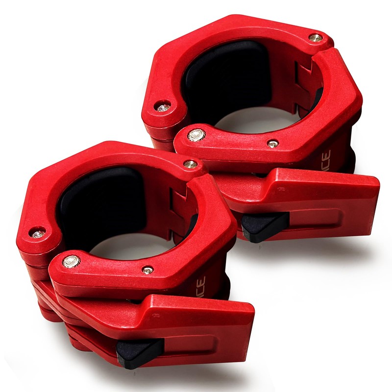 50mm ABS Olympic Barbell Clips– Quick Release Pair of 2-Inch