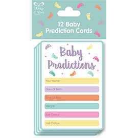 Eurowrap Baby Prediction Cards Baby Shower Game New Baby Boy Girl Newborn Celebration Gift Present Fun Novelty