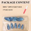 MERVF Medium Press on Nails Almond Fake Nails Press ons