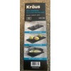 Kraus Self Draining Dish Drying Mat- Night Black. Set of