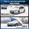 Holthly Half Car Cover Top for Sedan/Coupe/Cabrio, Windshield Cover for