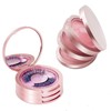 YiQiYi Eyelash Storage Box-2 Pack Eyelash Holder Case with Mirror