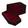 YUNNESS Velvets Jewelry Storage Box Coffin Necklace Earring Box Display