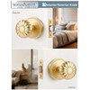 SORWDUERM Gold Door Knobs Passage Door Knobs Brushed Gold Interior