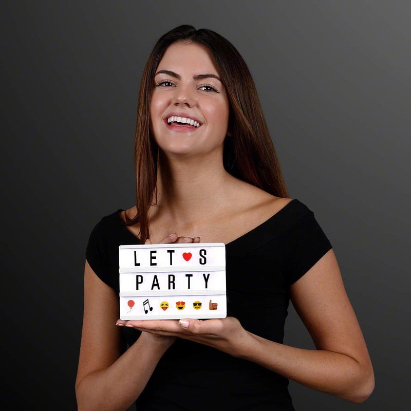 Mini Light Up Cinema Marquee USB Letterboard Sign