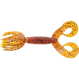 Yamamoto 5" Double Tail Hula GRUB FIRE Craw (10 Pack)