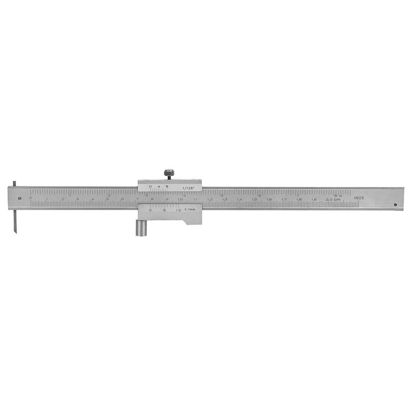Jectse 0-200MM Parallel Vernier Calibrator, Stainless Steel Micrometric Calibrator, Parallel