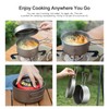 Boundless Voyage Outdoor Titanium Pot with Pan Set with Collapsible