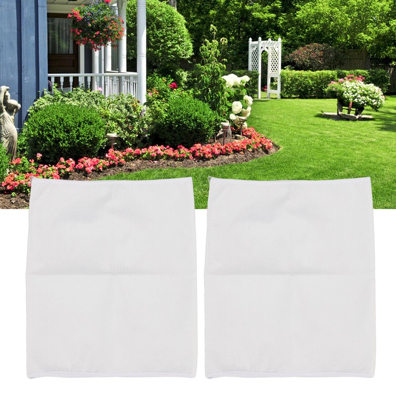 2PCS Filter Sleeve 6in White Elastic Polyester Prefilter Cover for