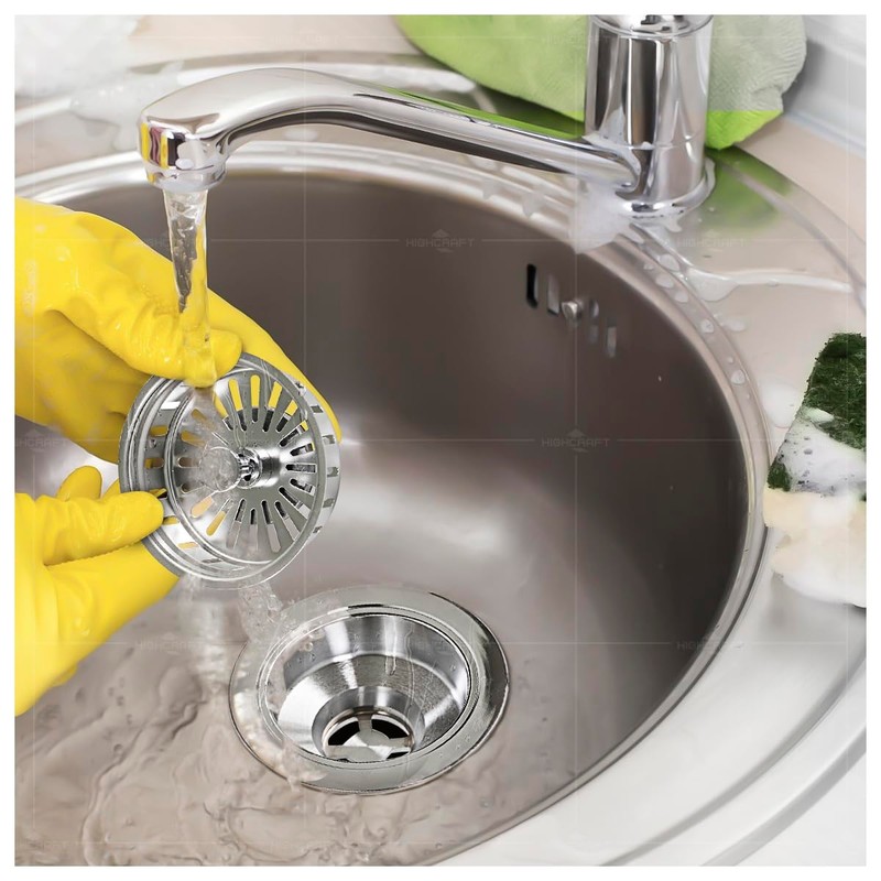Highcraft 97353 Kitchen Sink Basket Strainer Replacement for Kohler Style