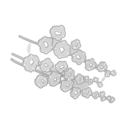 IWOWHERO DIY Flower Metal Cutting Dies for Scrapbooking Photo Album Crafts and Card Making Durable Carbon Steel Stencils for Creative Embossing and Decoration