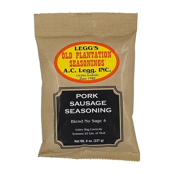 A.C. Legg Old Plantation Seasonings - Blend NS4 - Pork Sausage Seasoning with No Sage