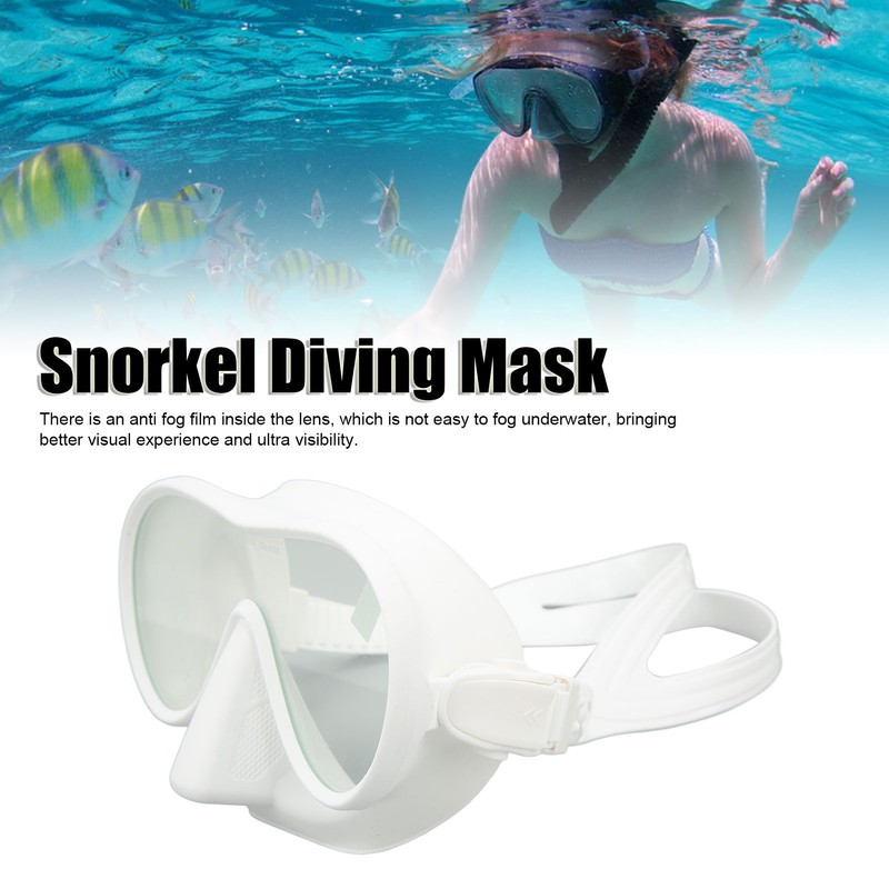 Scuba Diving Goggles Anti Fog Tempered Glass Snorkeling Dive Mask