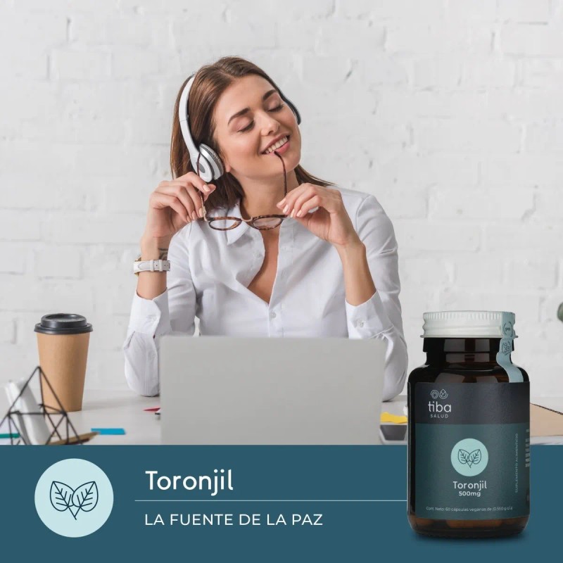 Toronjil Tiba Salud 60 Cápsulas Veganas De .550gr C/u