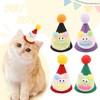 LAKYMIE Pack of 4 Birthday Hat Dog Cat Christmas Hat
