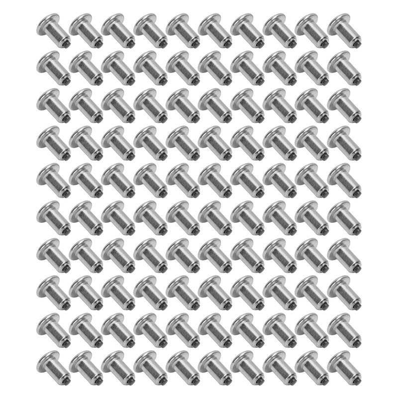 100PCS Tire Studs Silver Universal Wear Resistant Anti Slip Tire