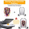 100 Pcs Sublimation Drawstring Bags Bulk White Blank Drawstring Backpacks