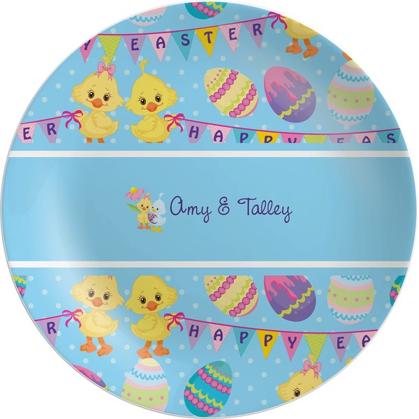 Personalized Happy Easter Melamine Salad Plate - 8"