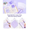 Four Candies Purple Stationery Set Gel Ink Pens, Correction Tape,