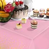 Breling 3 Pieces Dot Tablecloth Confetti Rectangle Plastic Disposable Table
