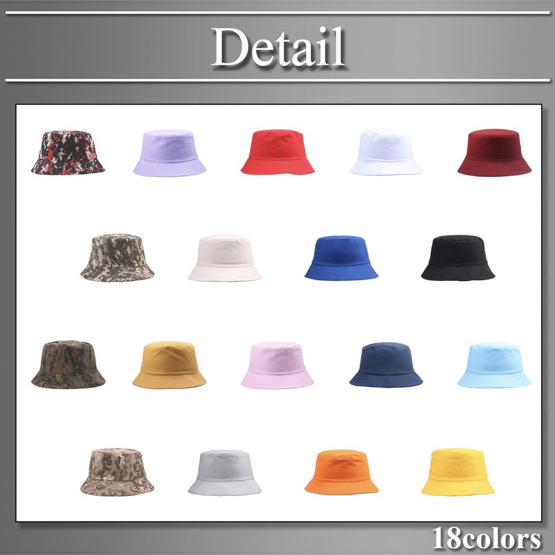 Buzz Selection CAP208 Women's Bucket Hat, Hat, Gardening, Casual, Plain,