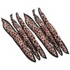 LALAFINA 18pcs Leopard Print Hair Curlers Rollers for Large Wavy