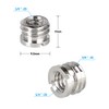 CAMVATE 1/4"-20 Female to 3/8"-16 Male Micro Screw Adapter (5