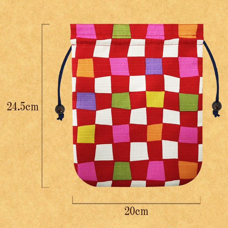 [LamPlanning] Poitto Goshuin Book Bag Drawstring Bag Bag Case Red