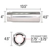 Spectre Performance (22431) 4.5" Pencil-Cut Exhaust Tip